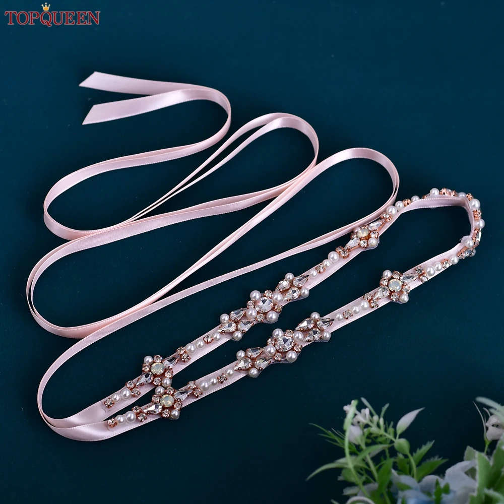 TOPQUEEN Rhinestone Jewelry Women Belt Evening Gown Waist - Main Image