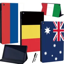 

Tablet Case for Amazon Fire 7 (5/7/9th)/HD 8(6/7/8th/10th)/HD 10(5/7/9th) 7/8/10.1" Leather Stand Tablet Protective Case+Pen