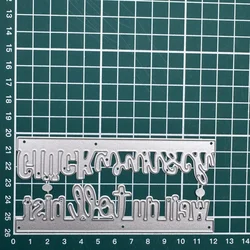 New Arrival 2025 German Phrase Metal Cutting Dies for DIY Scrapbooking and Card Making (WL2932)