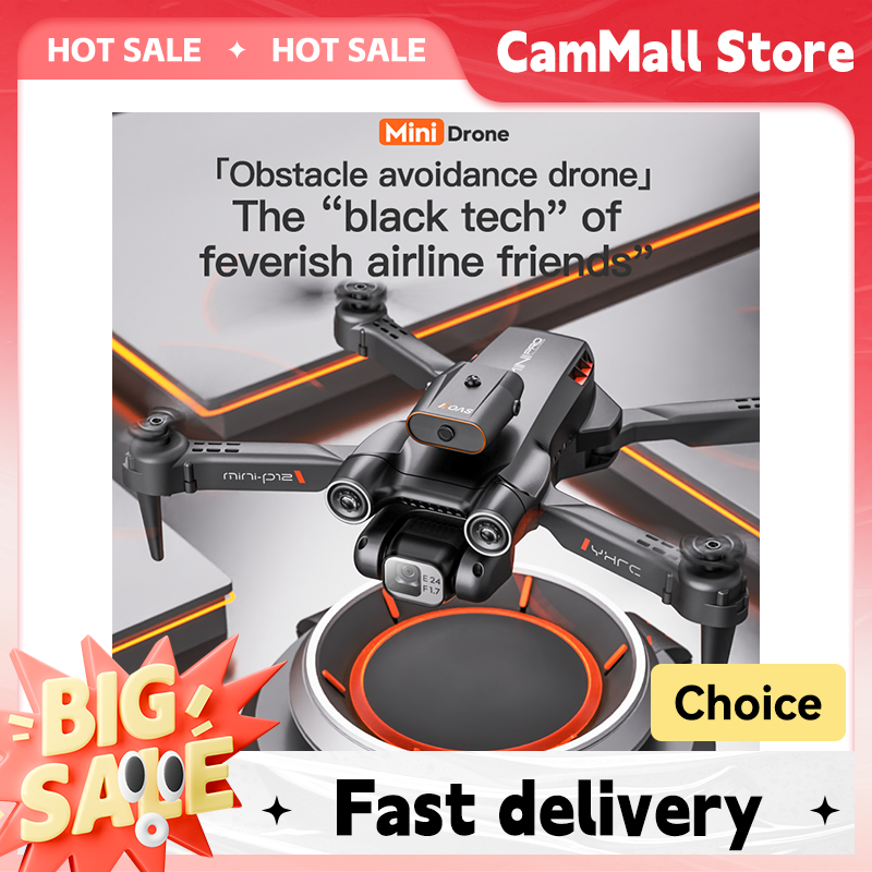 NEW P12 Mini Drone Folding Professional 4K HD Drone With Camera Helicopter Dual Camera Remote Contorl RC Quadcopter Toys Gifts