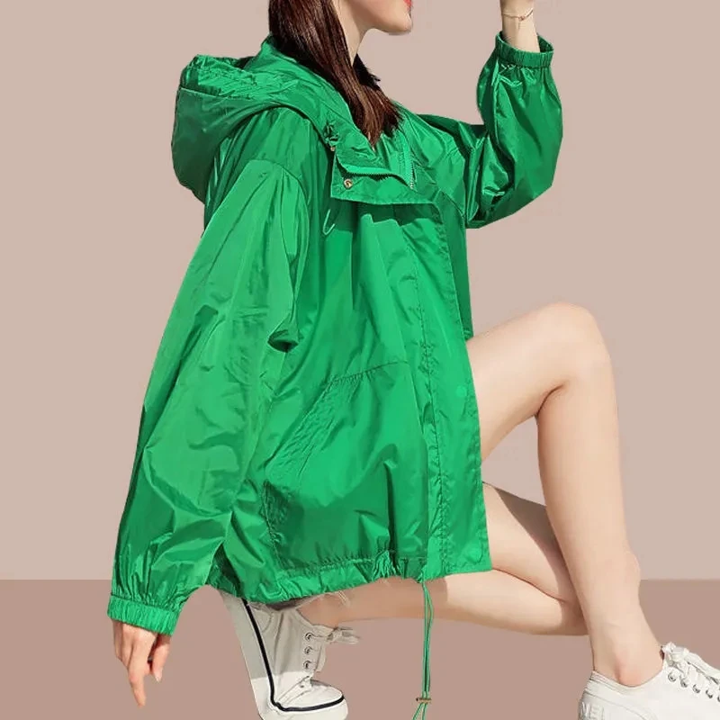 Fashion Women's Sun Protection Clothing Summer Thin Coat Sun Protection