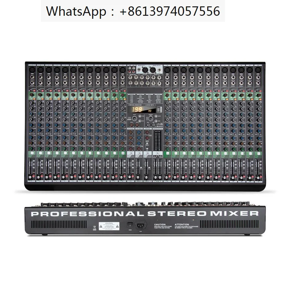 

MQX24 199DSP Professional Audio Mixer Console 24 Channel Sound Card Mixer Audio System Mixer