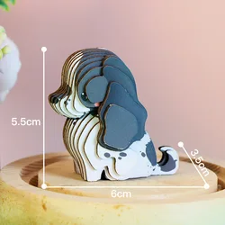 3D Cute Puppy Paper Jigsaw Puzzle - Interactive Educational Toy (Cocker Spaniel)