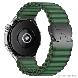 Woven Nylon QuickFit Strap Bracelet, 20mm/22mm/26mm - 22mm (Green Black)