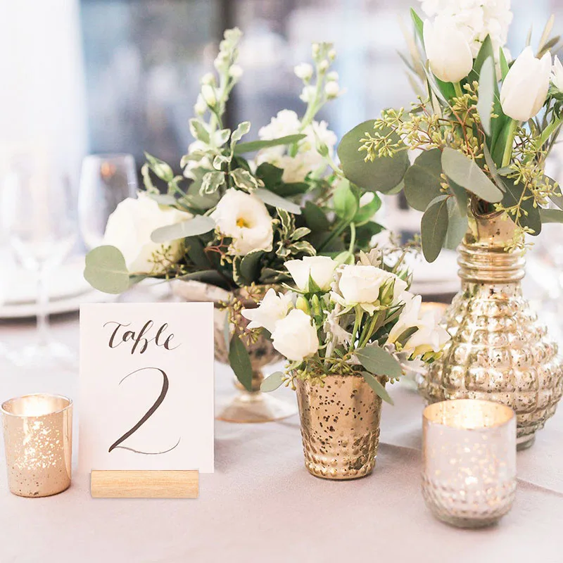 5/10Pcs Rustic Wedding Wooden Place Card Holders Photo Postcard Clip Stand Engagement Birthday Party Table Number Name Sign