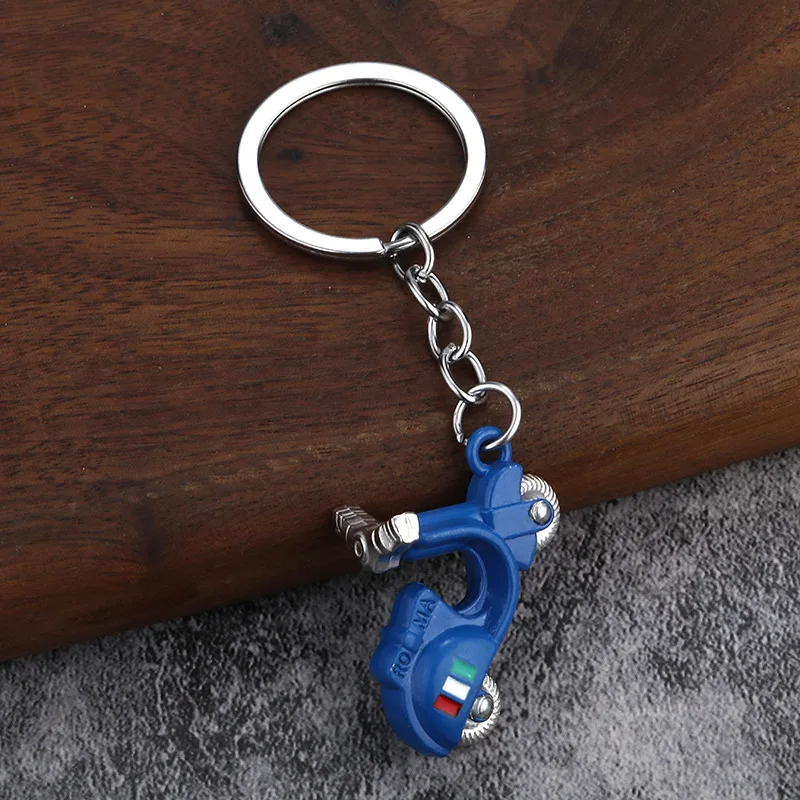 Mini moped keychain blue variant