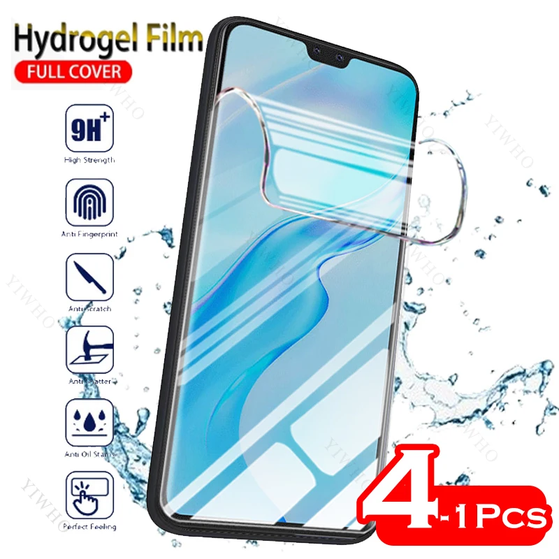 

4-1psc Front Safety Hydrogel Film for Vivo V20 Pro V 20 Protective Screen Protectors Clear Transparent Film Not Tempered Glass