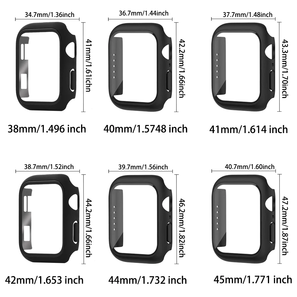 Premium Tempered Glass Screen Protector with PC Bumper Cover