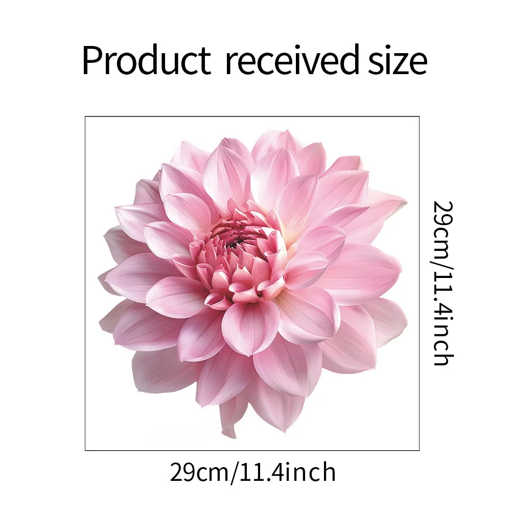 Pink flower toilet stickers Bathroom bathroom home decor wall stickers