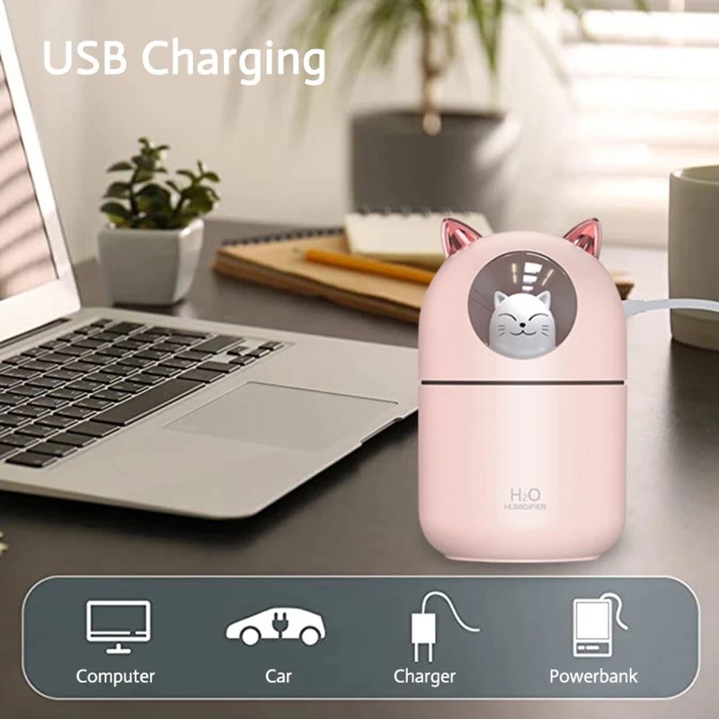 Mini USB Cat Humidifier size reference