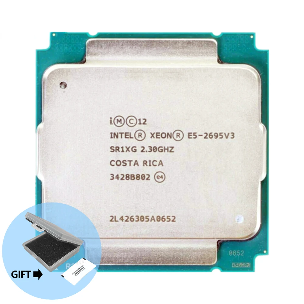 

Free shipping E5 2695 V3 Original Intel Xeon SR1XG E5-2695V3 2.3GHZ 35M 14CORES E5-2695 V3 LGA2011-3 120W Processor E5 2695V3