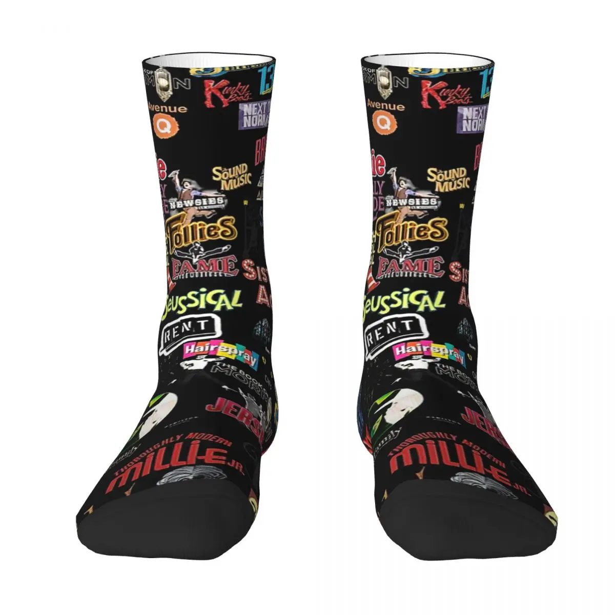 Musical Logos Black Adult Socks Unisex socks,men Socks women Socks