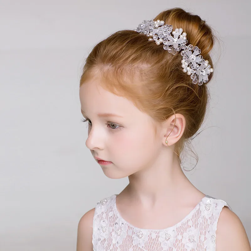 

Children's Headwear Girls Handmade Hair Accessories Hair Clips Hair Hoops Princess Crown Girls Hair Clips Baby Jewelry Headbands
