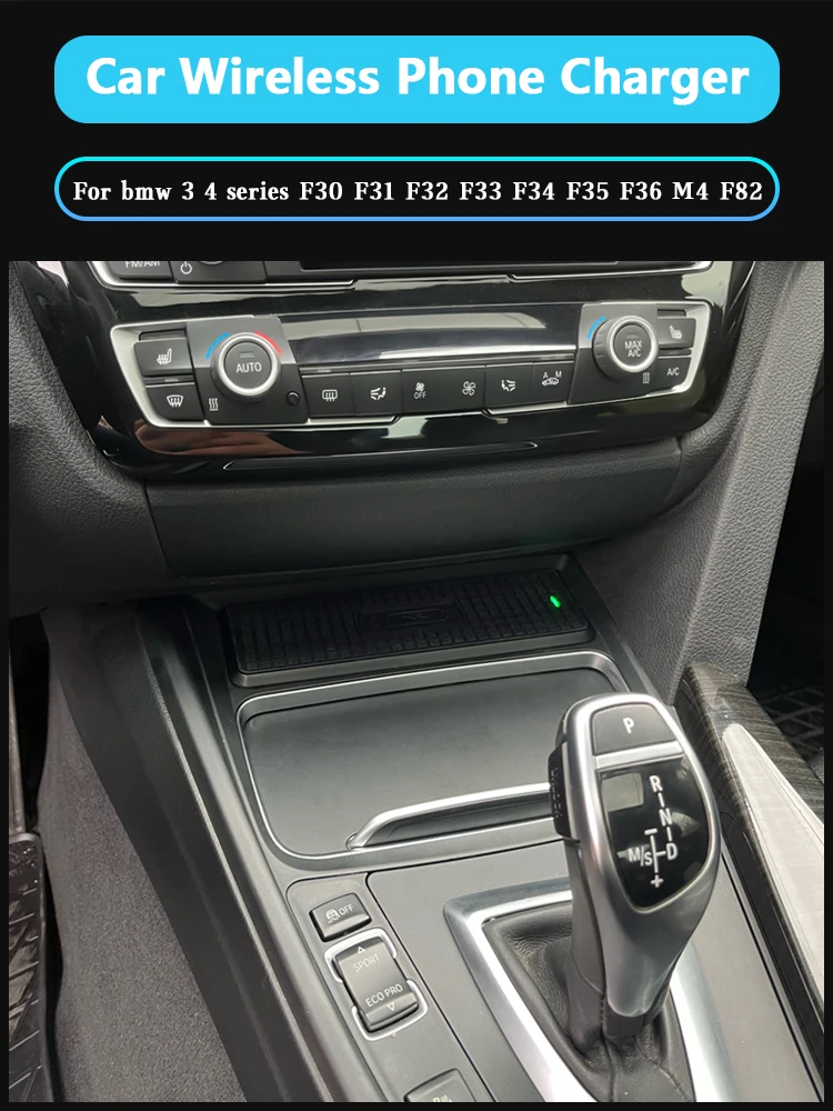 Translucide)Couvercle De Chargeur Sans Fil Pour Console Centrale Tapis De