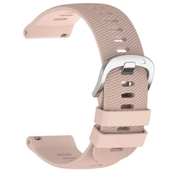 Silicone Sport Band for Smartwatches - 22mm Strap for Enhanced Comfort and Durability (Light pink)