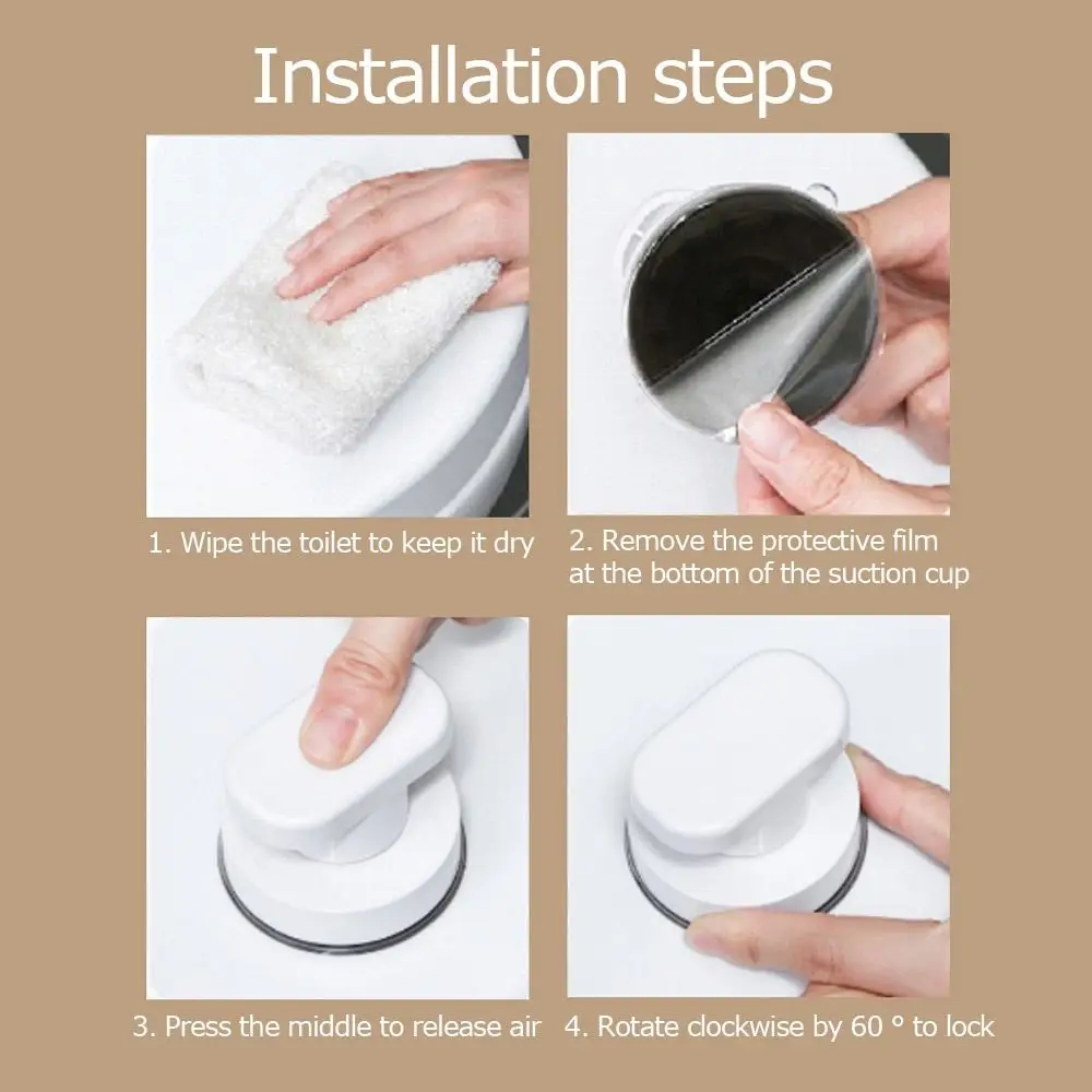 Plastic Suction Cup Handle plastic suction cup handle Multi-Purpose Fridge Drawer Window Suction Bathroom Toilet Lid Lifter No Punching Sucker Handrail