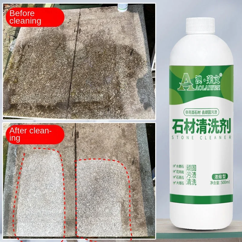 

500ml Strong Stone Cleaner Granite Terrazzo Marble Cleaning Concentrate Decontamination To Yellow Exterior Wall Rust Removal