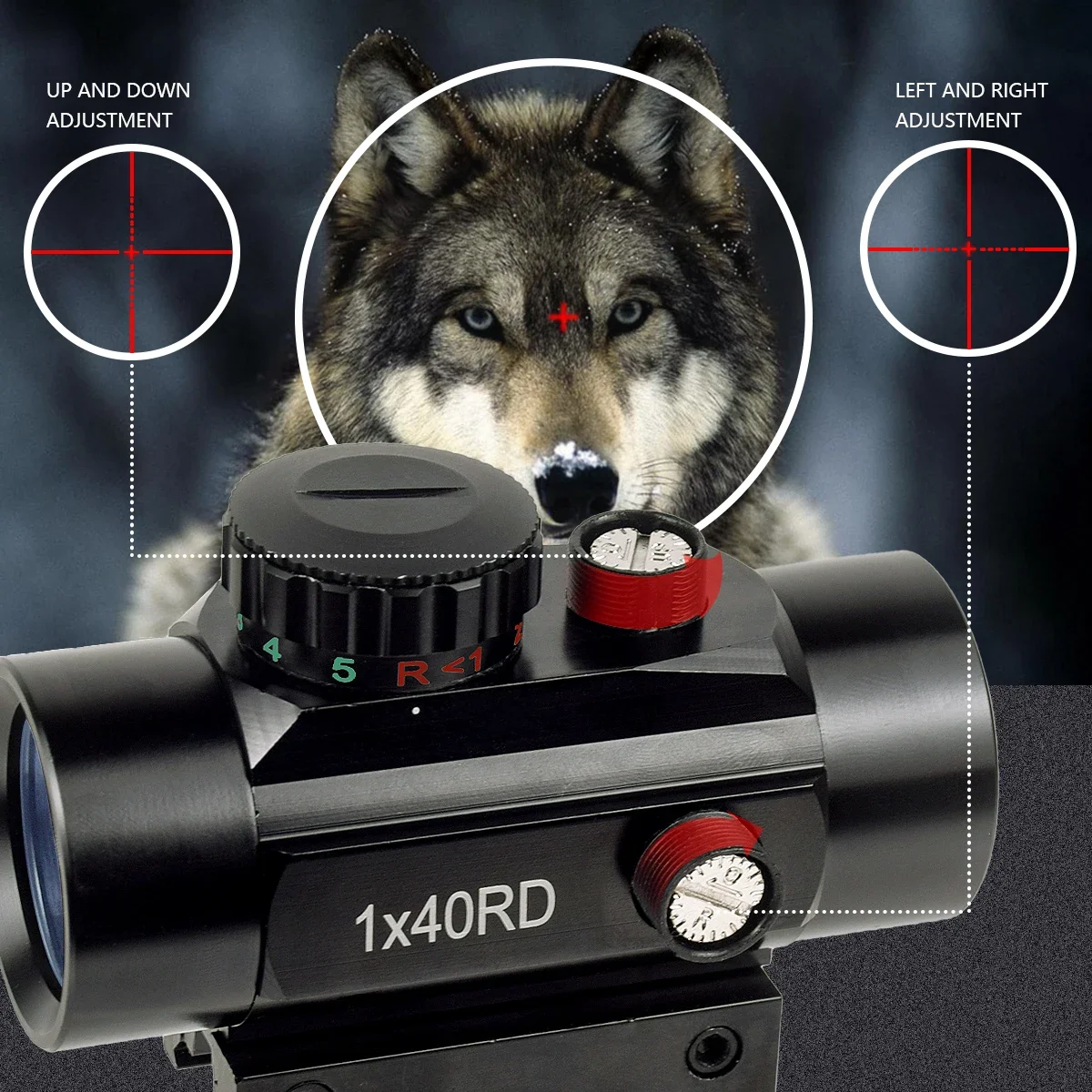 Tactical Metal 1X30 1X40 Holographic Red Green Dot Sight Scope Optics Riflescope Collimator Sight For 11mm/20mm Pictinny Rail holographic collimator red dot sight rifle scope