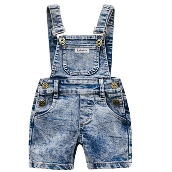 Baby Boy Girl Overalls INS Toddler Denim Jumpsuit Clothes Unisex Infant Summer All-match Casual Pants 1 2 3 Y Kid Daily Set 1