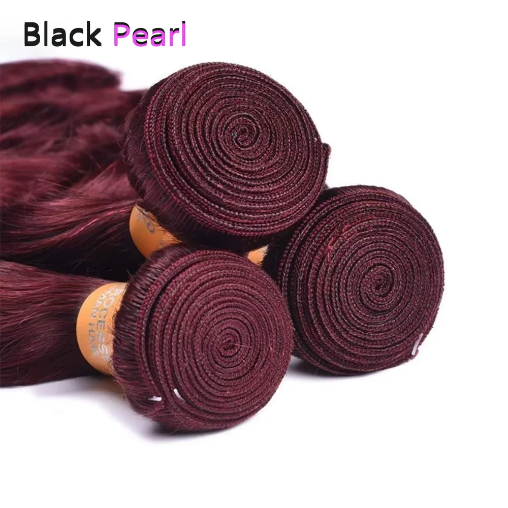 Burgundy 99j Body Wave Bundles Brazilian Red Color Human Hair Bundles 1/3/4 Pcs Hair Extensions Body Weave Colored Bundle 6
