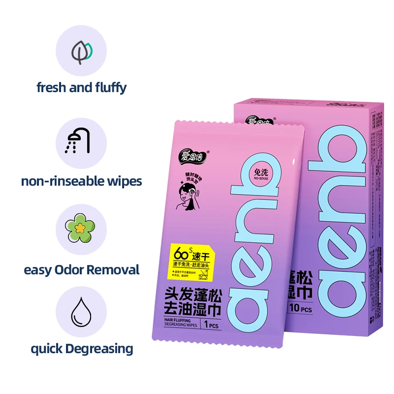 Hair Degreasing and Volumizing Wipes