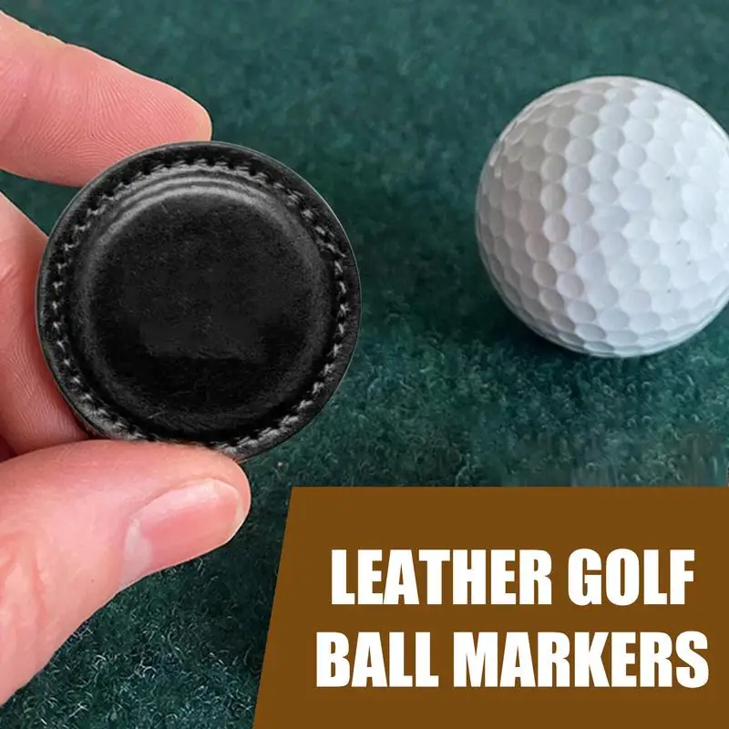 

Magnetic Golf Ball Marker Funny Golf Gifts for Women Men Durable PU Leather Ball Marker Clip Funny Golf Ball Markers Clip