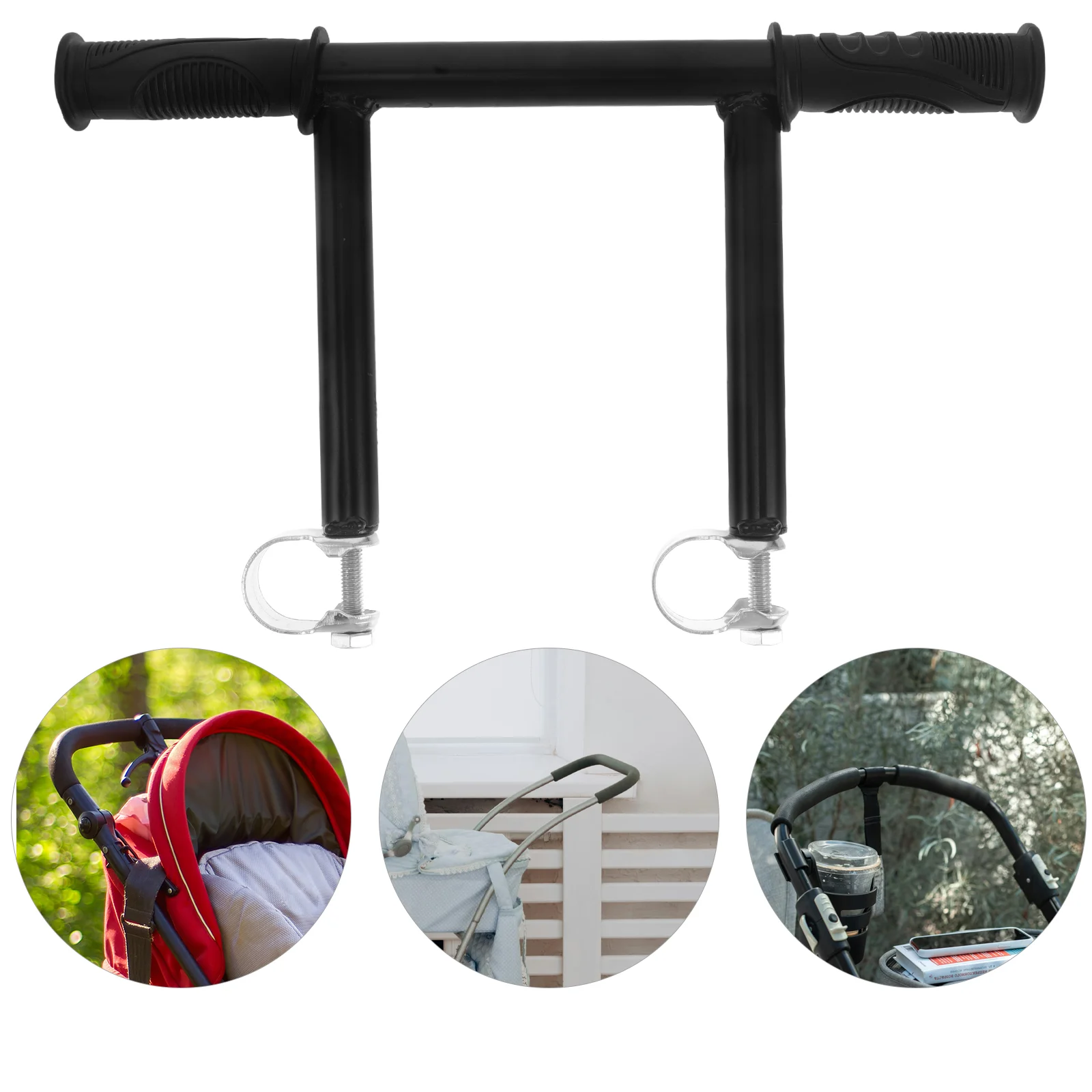 Ergonomic Handlebar Extender Stroller Extension Armrest Pushchair Bracket For Carriage Adjustable Height Suitable