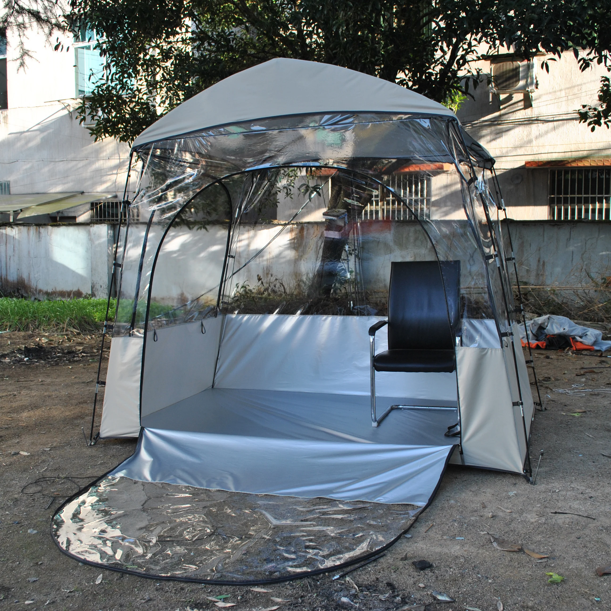 Sports Tent Screen House Room Greenhouse Camping Tent Canopy Gazebos 4-6 Person,Large Oversize transparent Tent,warm keep tent