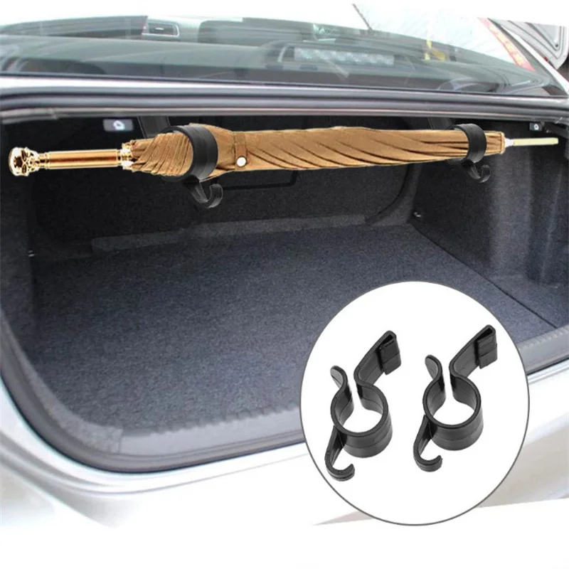 Car Trunk Hook Umbrella Hanger Plant Towel Hook 2pcs/Pack car trunk organizer trunk organizer trunk storage holder car interior organizer