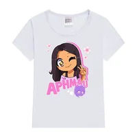 Aphmau T-shirt Kawaii Princess girl T shirt Print Children's Clothing Cartoon Anime Boys Girls Shirt cat print Summer Tops tee 5
