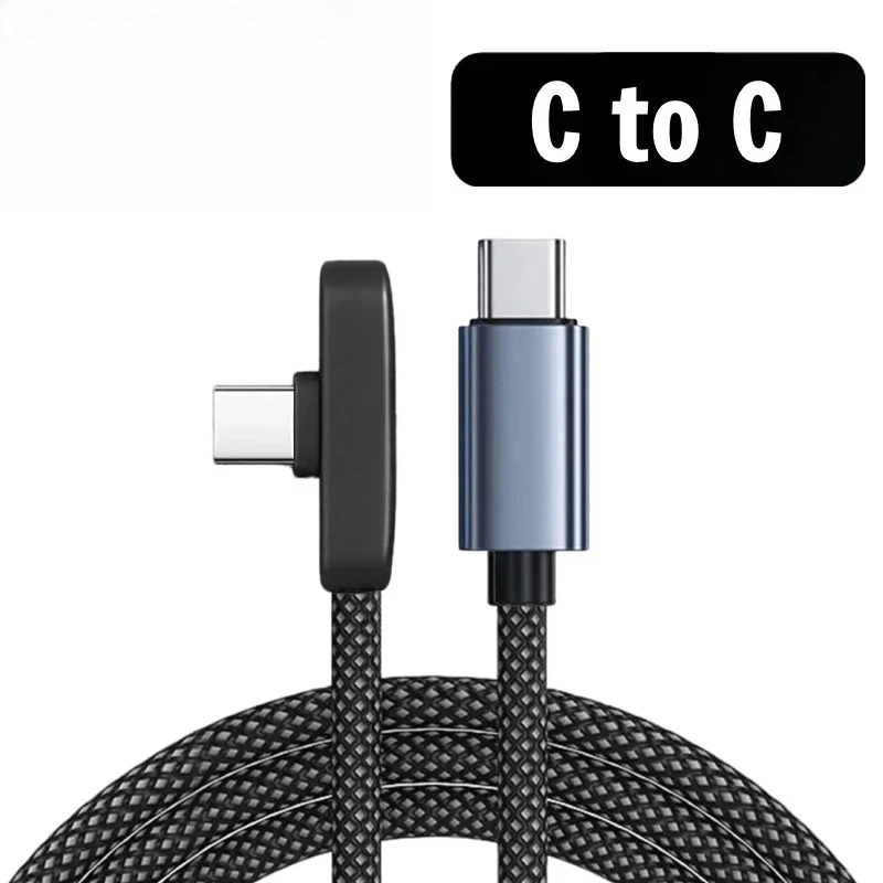 ตัวเลือกสินค้า สายชาร์จ USB-C 90 องศา 100W ชาร์จเร็ว ถ่ายโอนข้อมูล