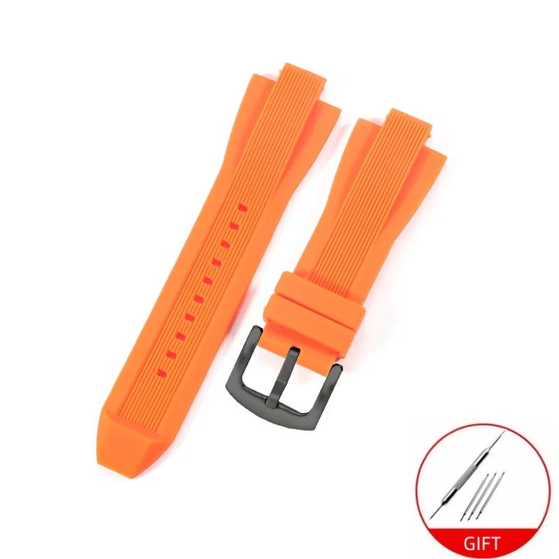 Durable Waterproof Silicone Rubber Watchband Bracelet Watch Strap Accessories