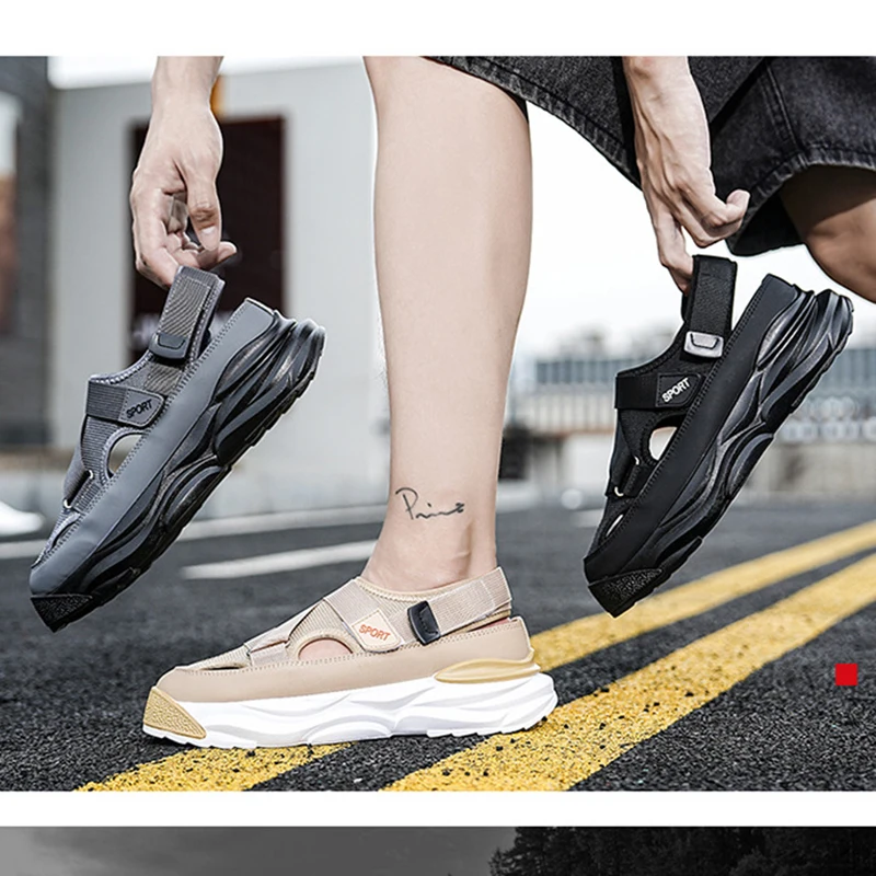 Description Picture 4 of itemOulylan Men's Casual Shoes Summer Men Sandals Outdoor Sports Sandals for Men Beach Shoes Driving Sandals Plus Size 39-44