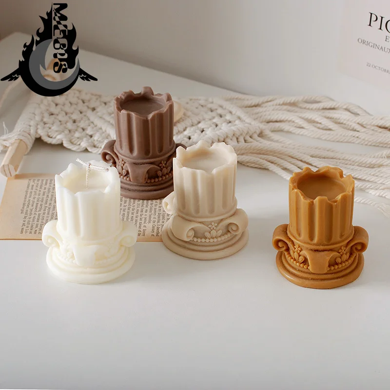 

Retro Decorative Aromatic Candles Greek Home Decoration Accessories Roman Candlestick Scented Candles For Living Room Bedroom