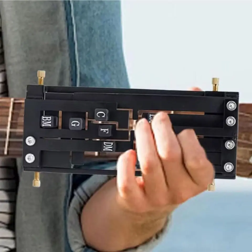 Aide Aux Accords De Guitare, Presseur D'accords à Une Touche, Outil D' Apprentissage De La Guitare, Entraîneur D'accords De Guitare, Aide à La Pratique Pour Les Amoureux Débutants