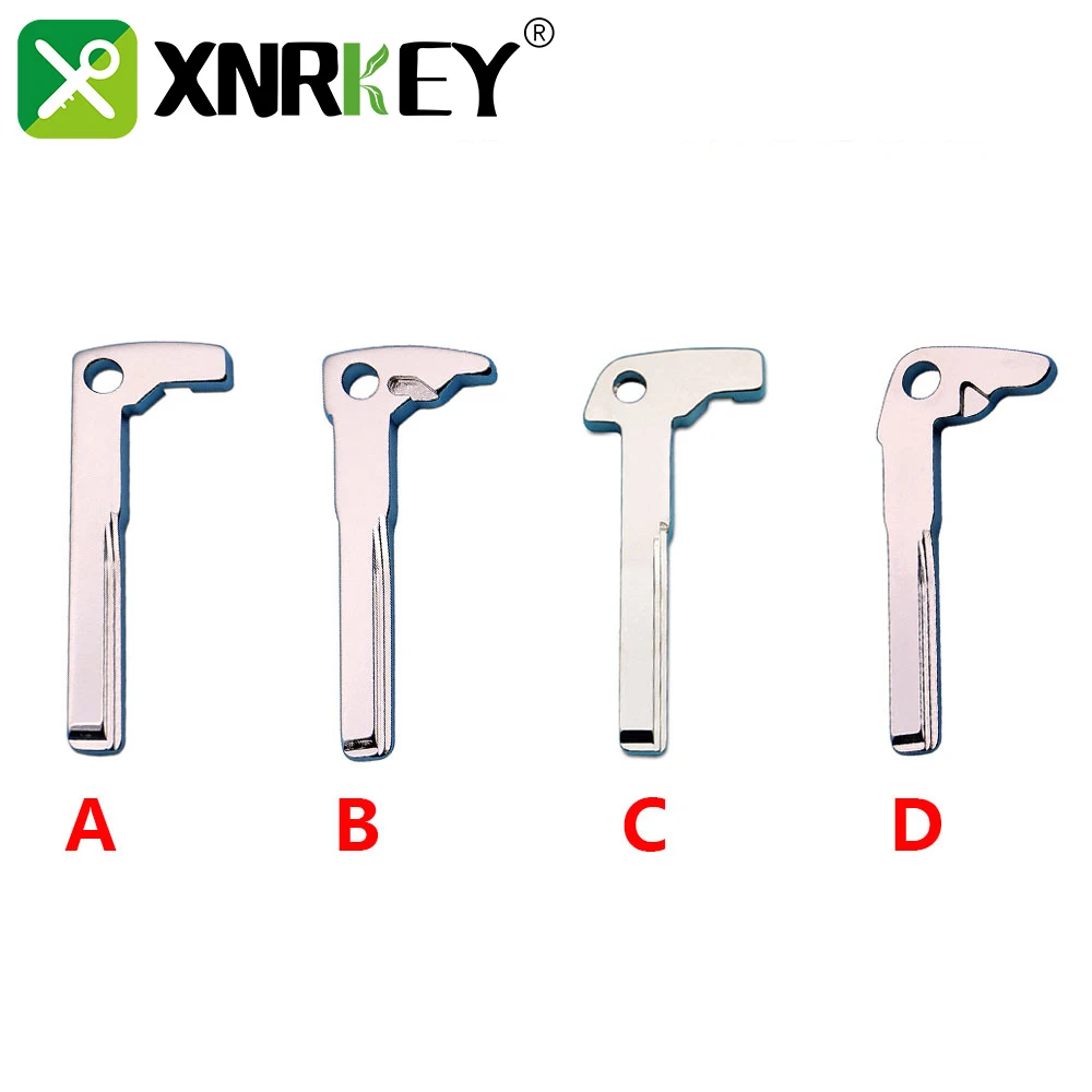 XNRKEY Replacement Smart Key Blank for Mercedes Benz 2008 A E S G CLK SLK ML Class W220 Smart Chrome Uncut Key Blade Insert remtekey 5pcs for mercedes benz w213 e class 2017 smart emergency key blade replacement uncut