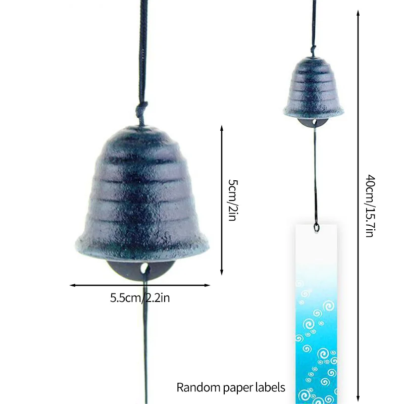 Japanese Style Outdoor Wind Chime Pendant - Elegant Landscape Bell Decoration