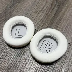Premium Replacement Ear Pads for Enhanced Comfort and Sound Quality (White Mesh B)