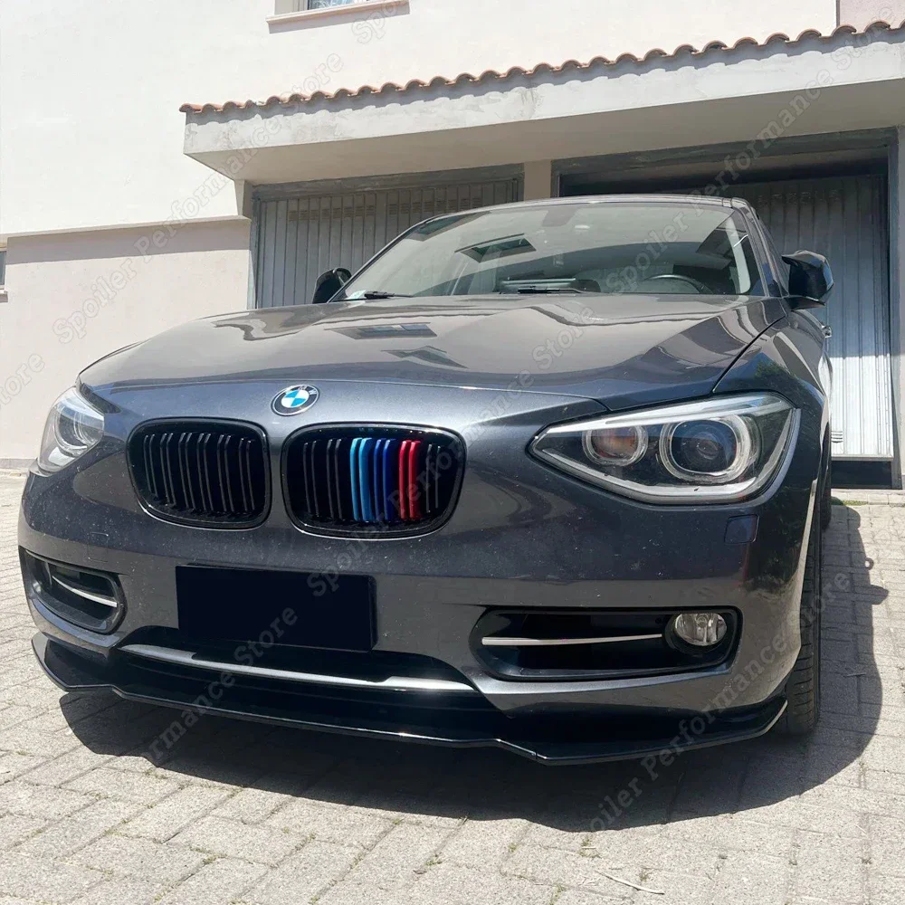 Car Front Bumper Lip Body Kit Spoiler Splitter PP Bumper Canard Lip Splitter For BMW F20 F21 116i 118i 120i 1 Series 2011- car bumper spoiler,bumper lip,bumper lip decoration