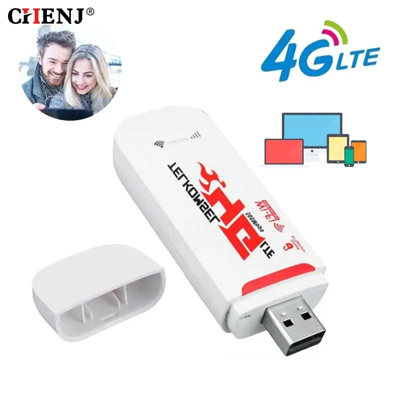 

3G 4G Wireless USB Dongle Lte Usb Wifi Modem Dongle Car Router Network Adaptor With Sim Card Slot 150Mbps 4G Card Wifi Router