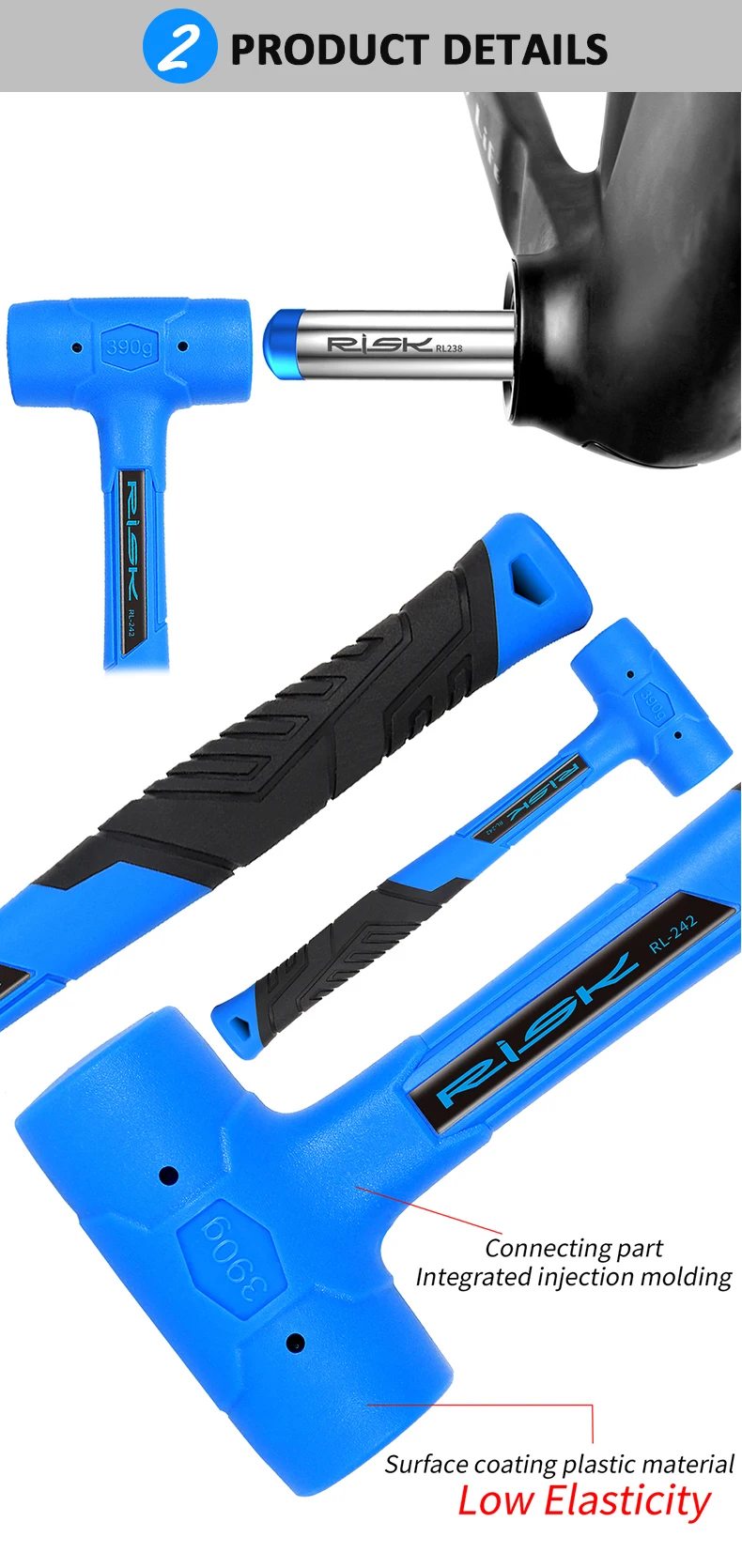 RISK Fahrrad 22-24mm Spindel-Presswerkzeug Passend für BB Tretlagerbecher BB86 BB90 PF30 Fahrradrahmen Tretlager-Achsen-Entfernungswerkzeug – Detail 14
