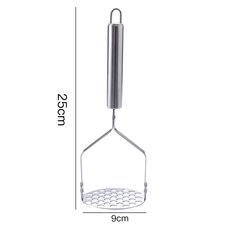 Stainless Steel Potato Masher Kitchen Pumpkin Garlic Vegetable Fruit Easy Mud Press Grinder Food Crusher Kitchenware images - 6