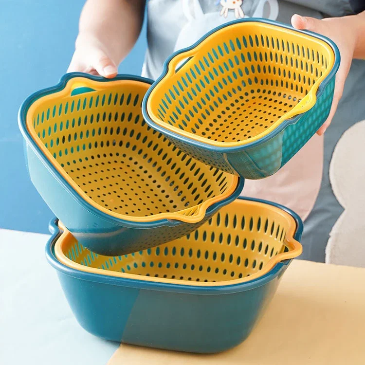 

6pcs Set Kitchen Strainer Draining Basket - Perfect for Washing Fruits & Veggies at Home or Restaurant