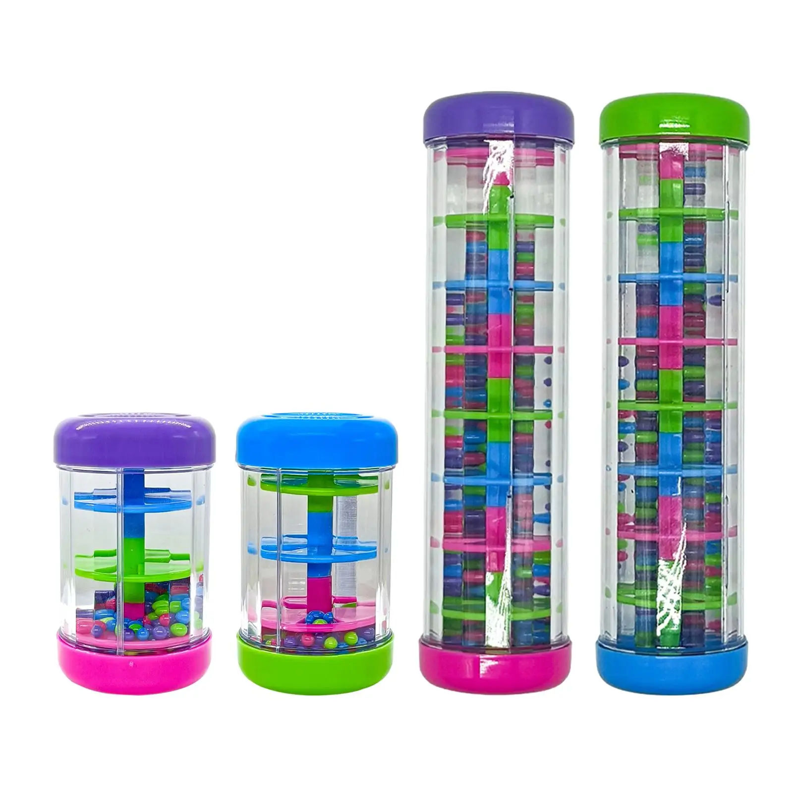 

Beaded Rain Shaker Toy Educational Learning Rainmaker for Baby Children Kids