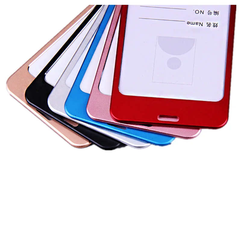 1PC Work Card Holders Aluminium Alloy Card Holder ID Cover Metal Work Holder Office Supplies,credit card holder,card holder,desk card holder,photo card holder,postcard holder