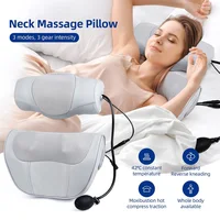 2 IN 1 Electric Neck And Back Massage Pillow Lumbar Massager Waist Kneading Massage Cushion Shiatsu Head Shoulder masajeador