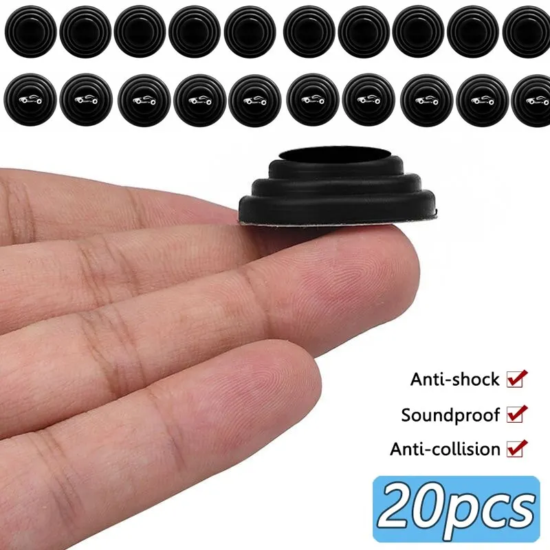 20pcs Car Door Silicone Anti Shock Pad Universal Trunk Sound