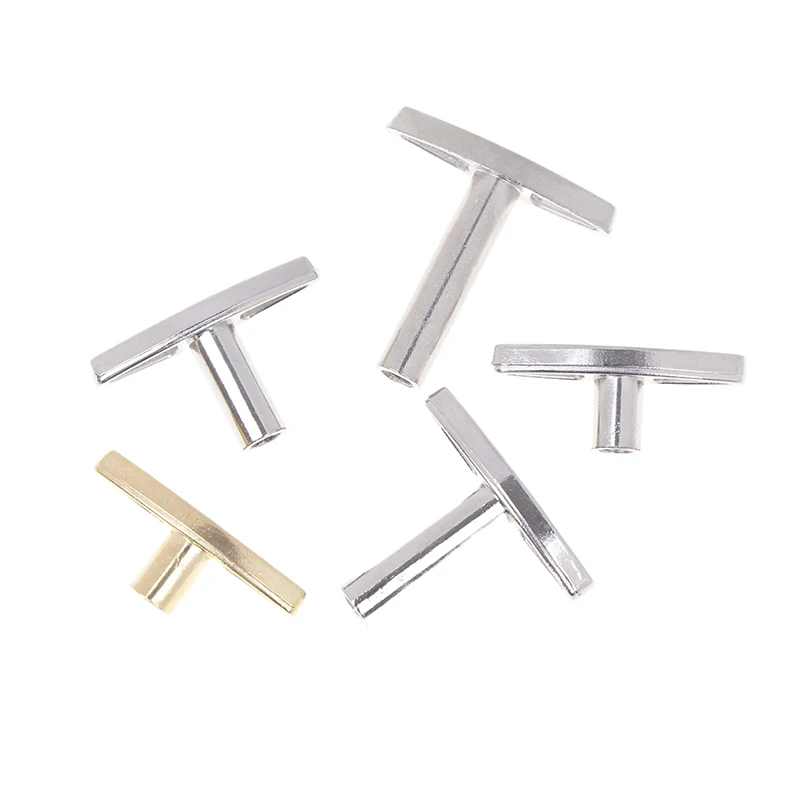 Musical Box Wind Key Music Box Mechanism Musical Rotating Knobs Clockwork Music T Shape Bar Replacement Winder 2pcs