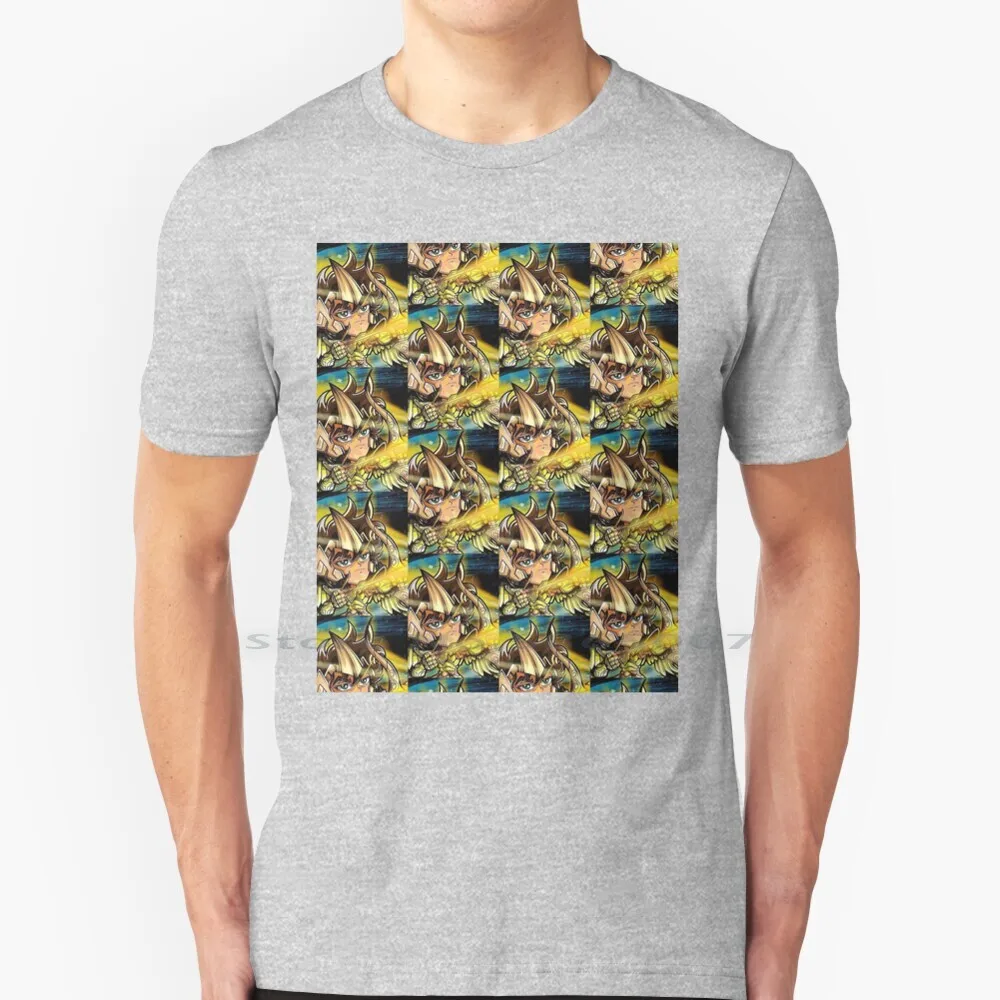 Sagittario Aiolos Saint Seiya T Shirt 100% Cotone Saint Seiya Hades Cavalieri Dello Zodiaco Zodiacali Sacri Los Caballeros Del