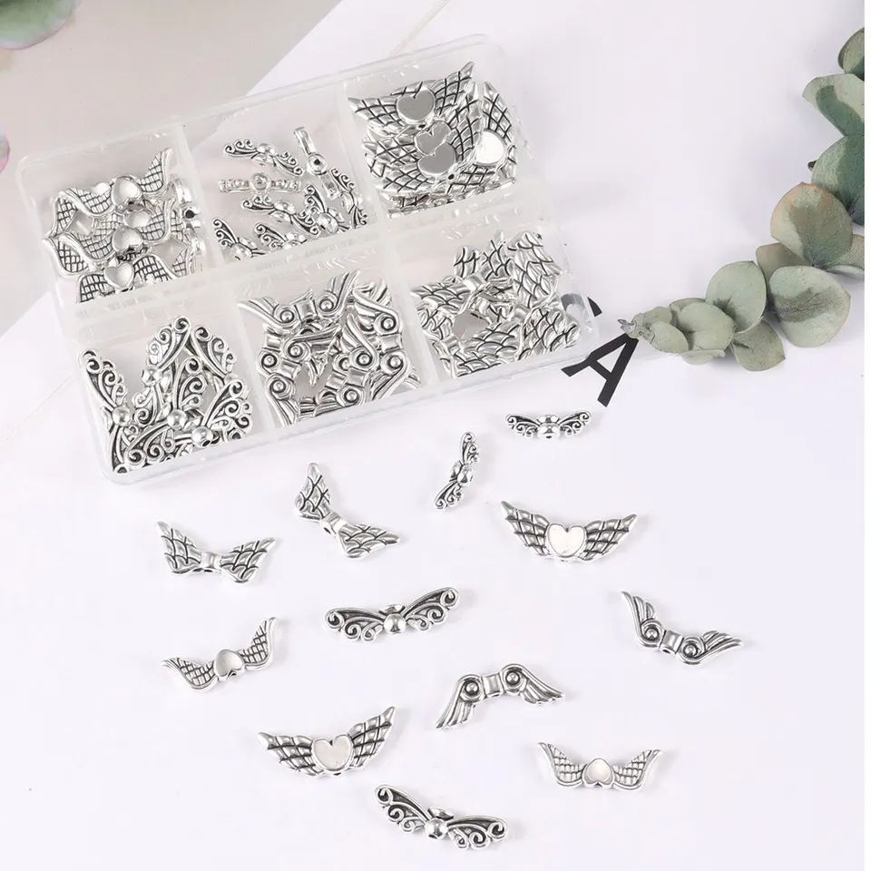 60 Pièces 6 Perles En Alliage De Style Tibétain En Gros Pour